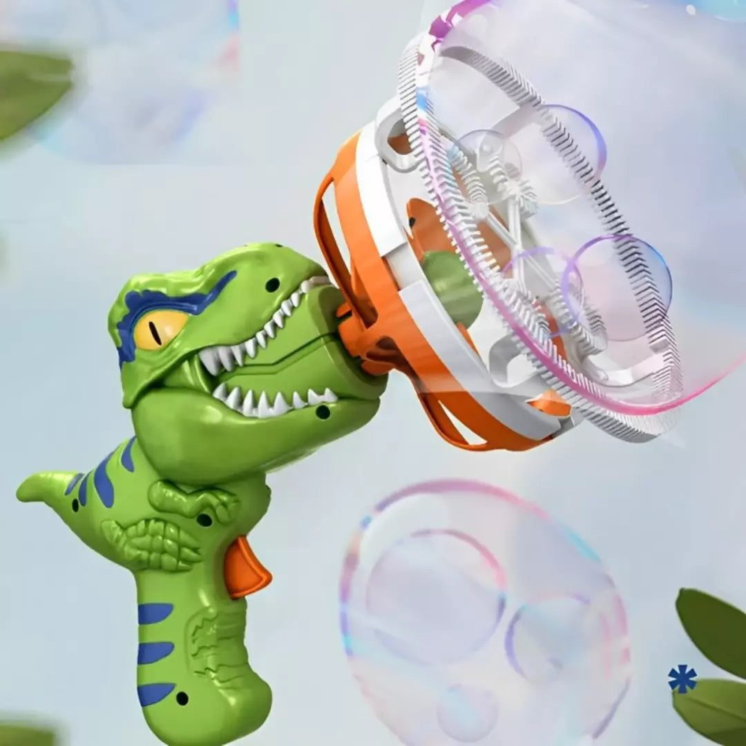 Lançador de Bolhas de Sabão Dino Bubble