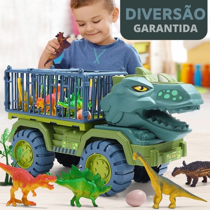 Carrinho Dino Rex + Dinossauros