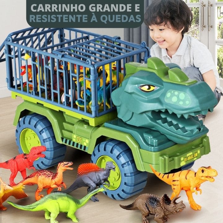 Carrinho Dino Rex + Dinossauros