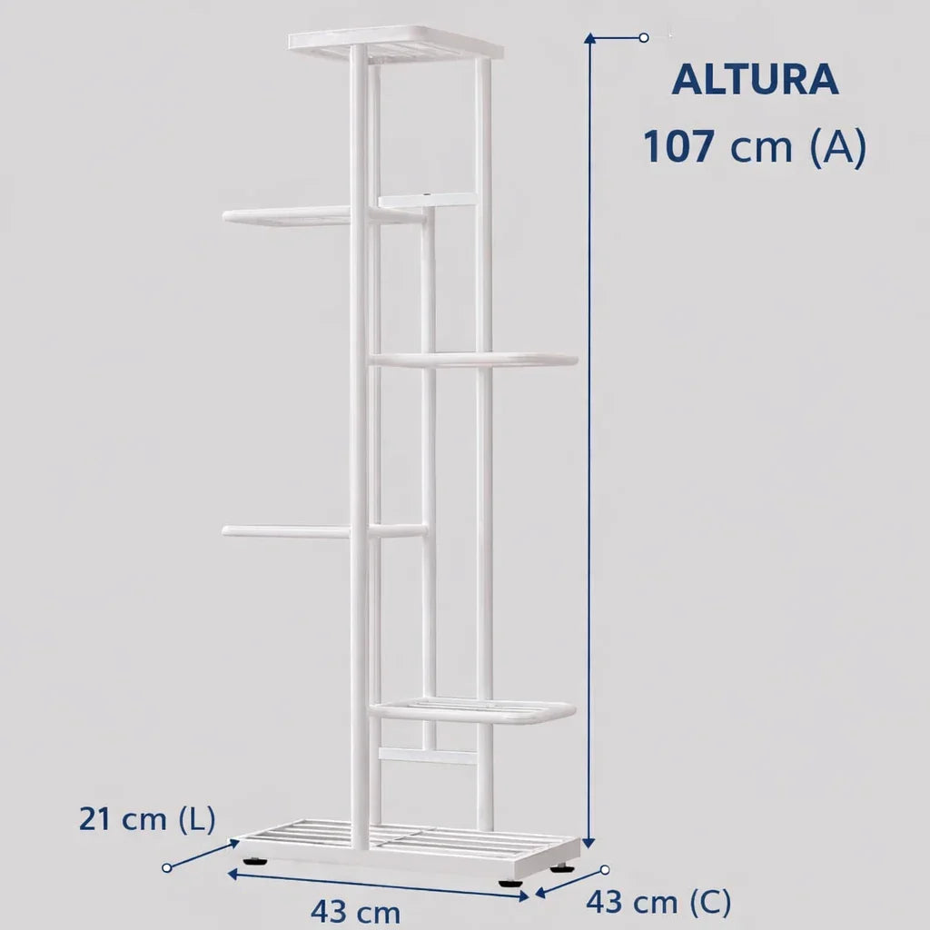 Suporte Multiandares para Plantas – Ideal para Jardim, Sala e Varanda
