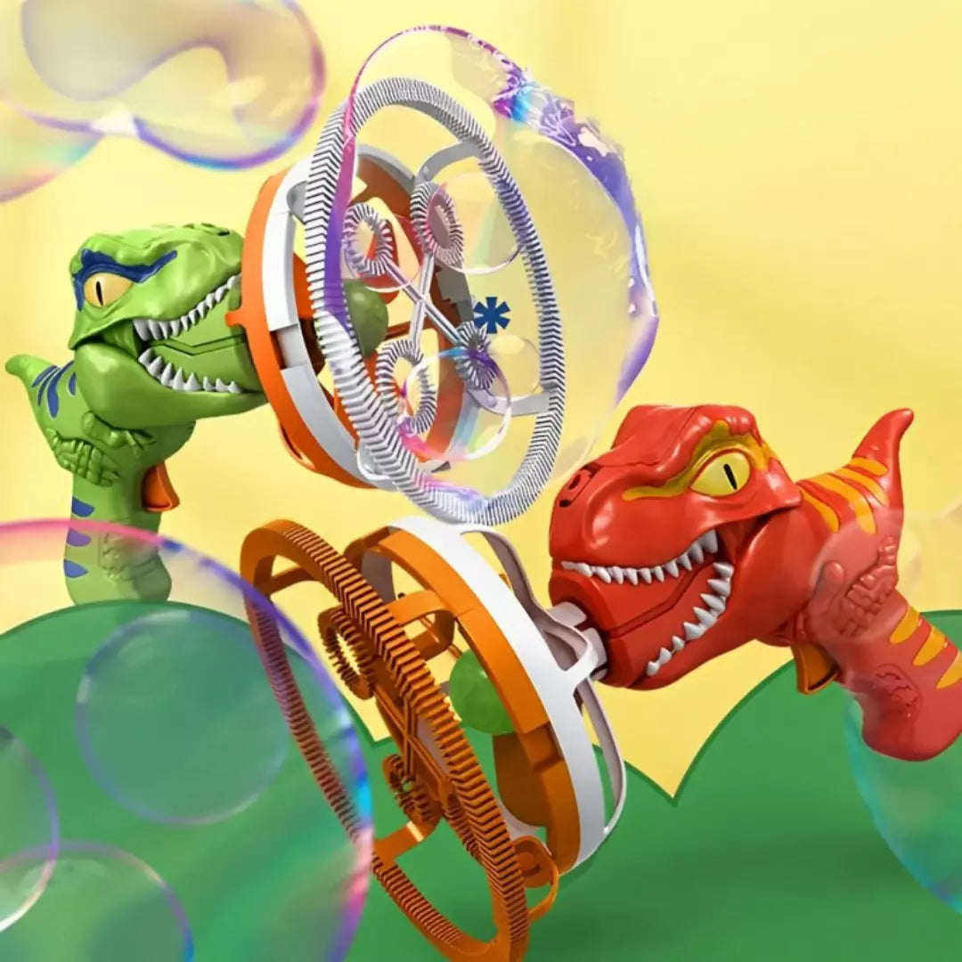Lançador de Bolhas de Sabão Dino Bubble