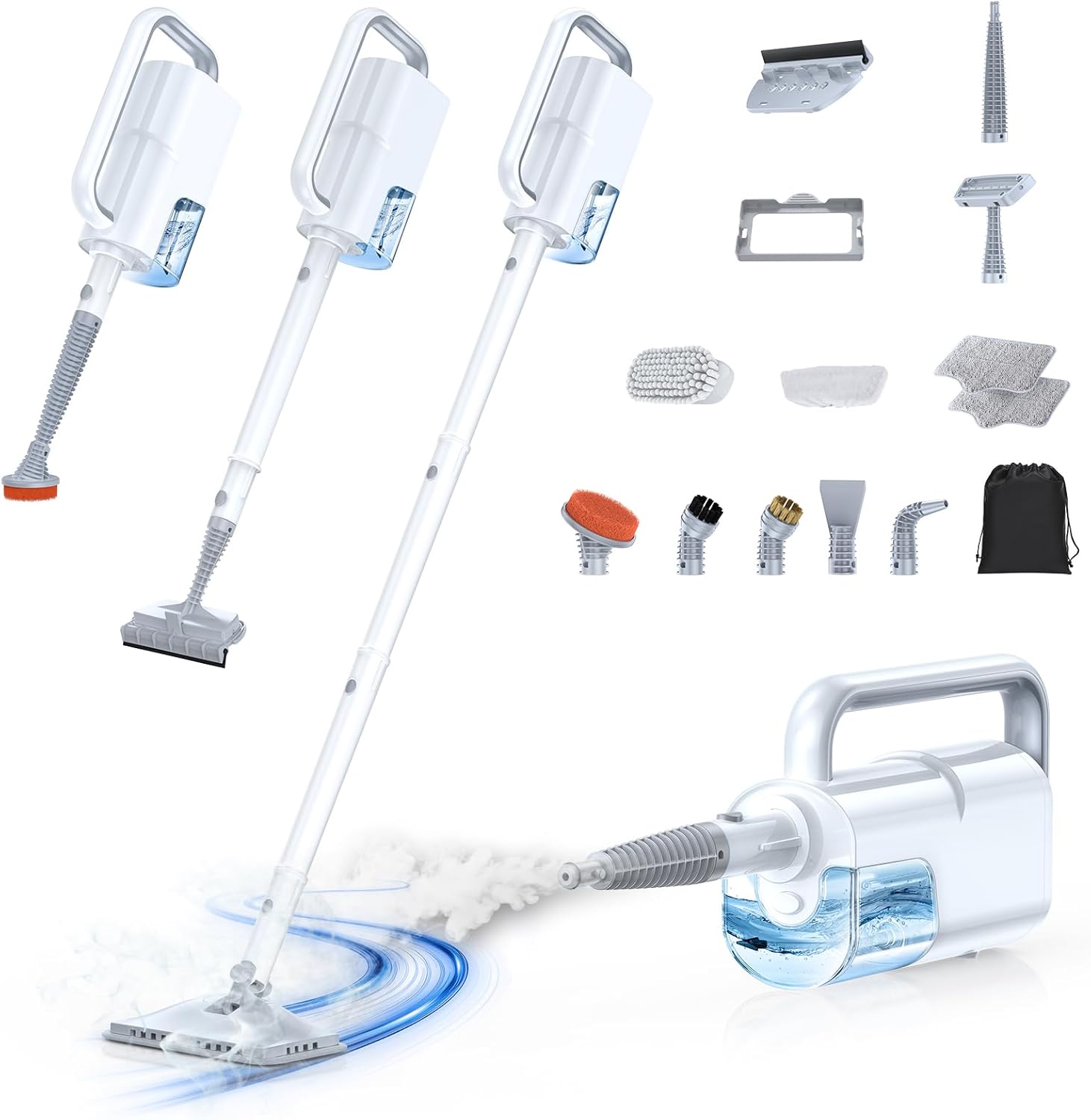LABIGO Mop a Vapor 10 em 1 com Limpador a Vapor Portátil Destacável