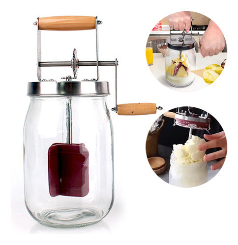 Batedor de Manteiga Manual com Manivela
