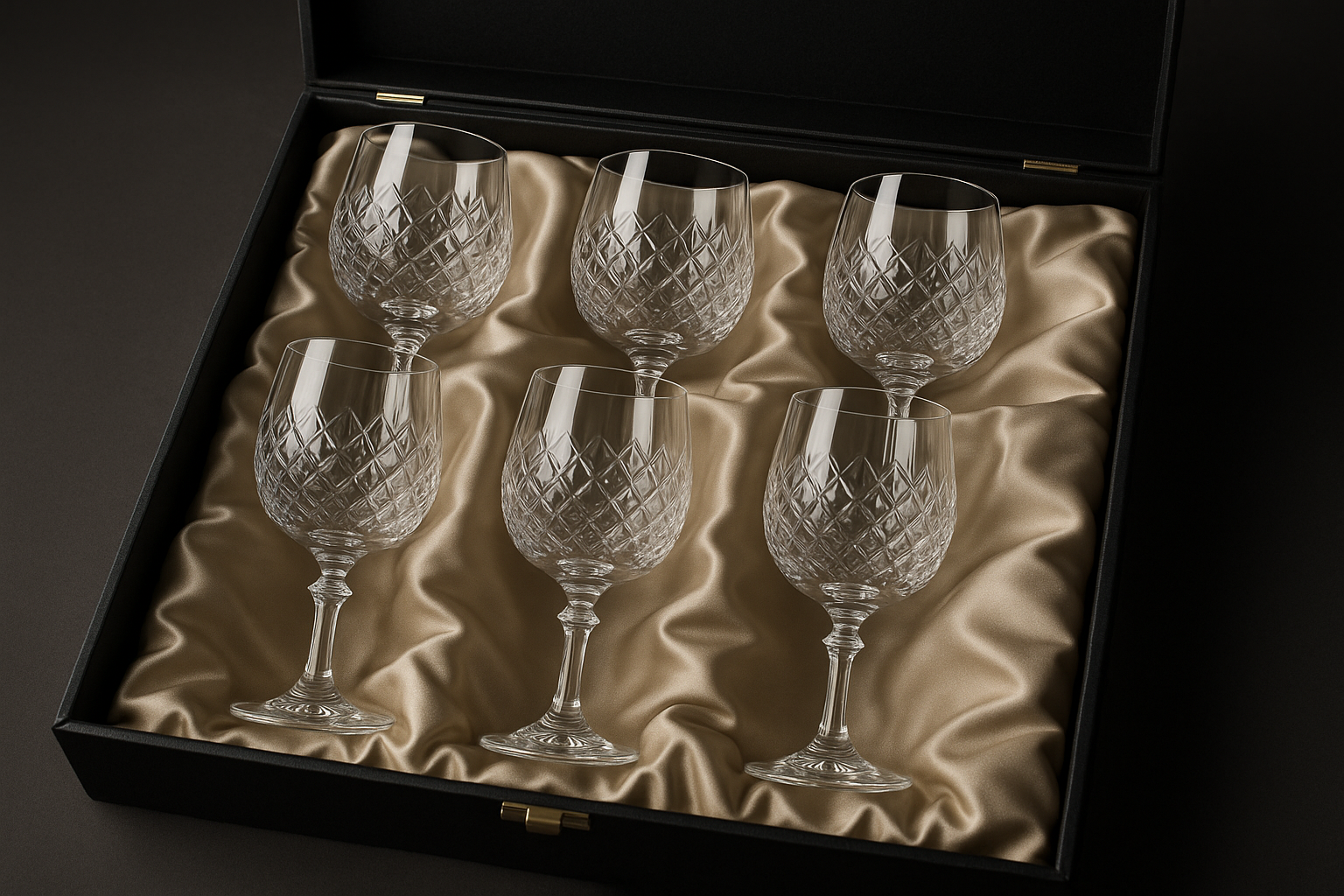 Conjunto 6 Taças Vinho Cristal Premium - 450ml Luxo